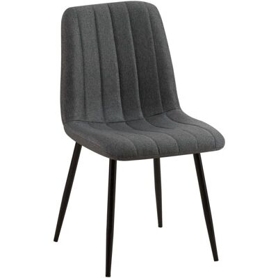 DÉCOSHOP26 - X1 - Gris Oscuro - 100% Poliéster - Silla DÉCOSHOP26 - X1 - Gris Oscuro - 100% Poliéster - Silla
