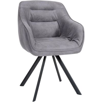 DÉCOSHOP26 - SillaComedor GrisTerciopelo 4PatasMetal - Gris terciopelo - Base metálica 4 patas - Silla DÉCOSHOP26 - SillaComedor GrisTerciopelo 4PatasMetal - Gris terciopelo - Base metálica 4 patas - Silla