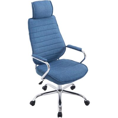 Décoshop26 - 100002624 - Tela azul - Office chair Décoshop26 - 100002624 - Tela azul - Office chair
