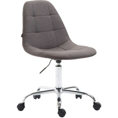 Décoshop26 - Office chair rounded back - Tissu gris - Publicité Décoshop26 - Office chair rounded back - Tissu gris - Publicité
