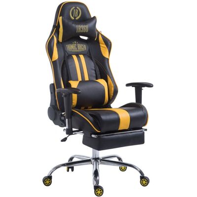 Décoshop26 - 100002745 - Black Yellow PVC - Silla gaming Décoshop26 - 100002745 - Black Yellow PVC - Silla gaming