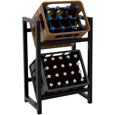DÉCOSHOP26 - 100003072 - 47x76 cm - metal negro mate - Estante DÉCOSHOP26 - 100003072 - 47x76 cm - metal negro mate - Estante