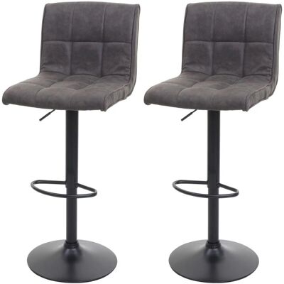DÉCOSHOP26 - Bar Stool Set - Grigio - 95-116 cm - sgabelli bar DÉCOSHOP26 - Bar Stool Set - Grigio - 95-116 cm - sgabelli bar