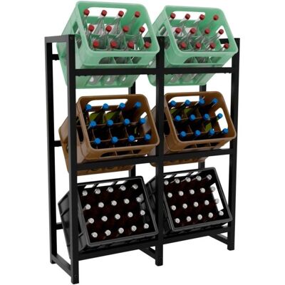 DÉCOSHOP26 - Estante para 6 cajas bebidas - Estantería DÉCOSHOP26 - Estante para 6 cajas bebidas - Estantería