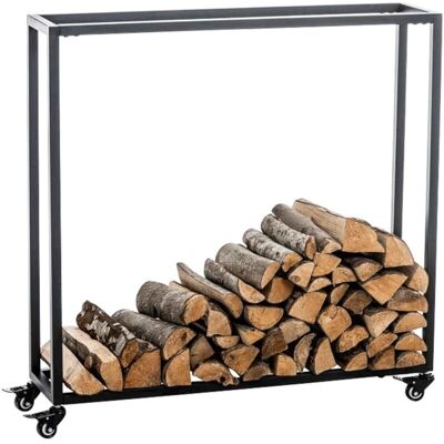 DÉCOSHOP26 - Leñero - 100x100x25 cm - Estantería leña DÉCOSHOP26 - Leñero - 100x100x25 cm - Estantería leña