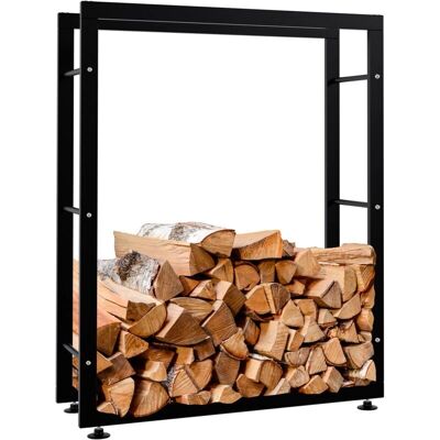 Décoshop26 - Leñero - Negro - Estantería para leña Décoshop26 - Leñero - Negro - Estantería para leña