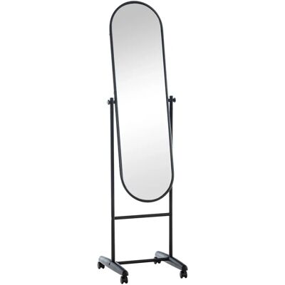 Décoshop26 - 100003723 - Oval - cadre métallique noir - Miroir - Publicité Décoshop26 - 100003723 - Oval - cadre métallique noir - Miroir - Publicité