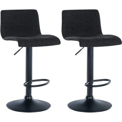DÉCOSHOP - 26 - Asiento de tela negro - Taburete DÉCOSHOP - 26 - Asiento de tela negro - Taburete