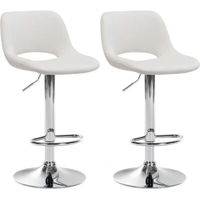 Décoshop26 - 100004072 - terciopelo crema - Taburetes Décoshop26 - 100004072 - terciopelo crema - Taburetes