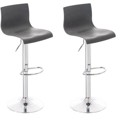 Décoshop26 - 100004186 - Gris - Polipropileno - Taburete de bar Décoshop26 - 100004186 - Gris - Polipropileno - Taburete de bar