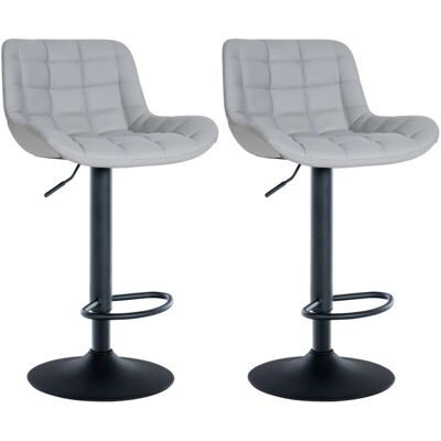 DECOSHOP26 - 100004443 - Asiento PVC gris - Taburete de bar DECOSHOP26 - 100004443 - Asiento PVC gris - Taburete de bar