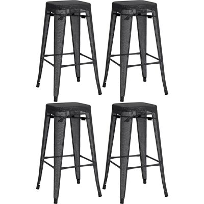 DÉCOSHOP26 - 100004509 - Noir - 77 cm - Tabouret de bar - Publicité DÉCOSHOP26 - 100004509 - Noir - 77 cm - Tabouret de bar - Publicité