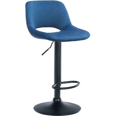 Décoshop26 - 100004598 - Velours bleu - Base métal noire - tabouret de bar - Publicité Décoshop26 - 100004598 - Velours bleu - Base métal noire - tabouret de bar - Publicité