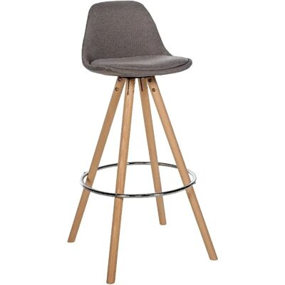 DÉCOSHOP26 - Taburete de bar - Tapizado beige - Taburete de bar DÉCOSHOP26 - Taburete de bar - Tapizado beige - Taburete de bar