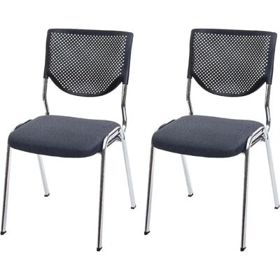 Décoshop26 - 040000276 - Gris oscuro - Tela - Silla de conferencias Décoshop26 - 040000276 - Gris oscuro - Tela - Silla de conferencias