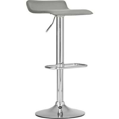 DECOSHOP - 26 - Gris - Gas Lift - Taburete de bar DECOSHOP - 26 - Gris - Gas Lift - Taburete de bar