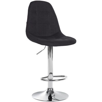 DÉCOSHOP26 - 100004847 - Tela negra - Taburete de bar DÉCOSHOP26 - 100004847 - Tela negra - Taburete de bar