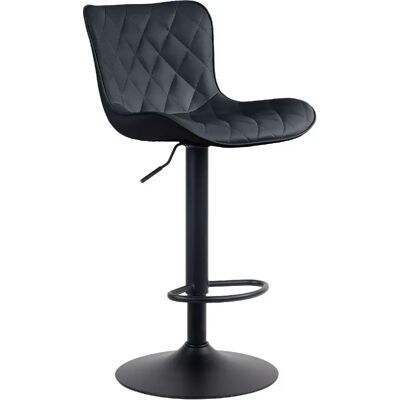 DÉCOSHOP26 - 100004855 - Black PVC seat - Chaise de bar - Publicité DÉCOSHOP26 - 100004855 - Black PVC seat - Chaise de bar - Publicité