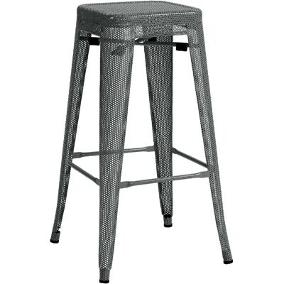 DÉCOSHOP26 - STL-Perforated77 - Gris - 77 cm - Bar stool DÉCOSHOP26 - STL-Perforated77 - Gris - 77 cm - Bar stool