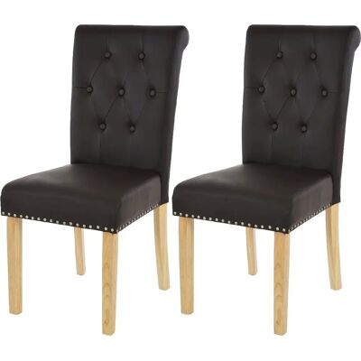 DÉCOSHOP26 - 040000321 - Marrón oscuro - Dining chair DÉCOSHOP26 - 040000321 - Marrón oscuro - Dining chair