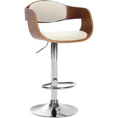 DÉCOSHOP26 - 100005043 - Asiento de PVC blanco - taburete de bar DÉCOSHOP26 - 100005043 - Asiento de PVC blanco - taburete de bar