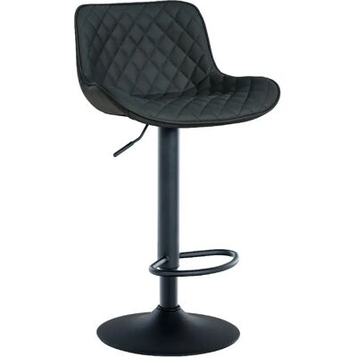 Décoshop26 - 100005223 - Negro PU - Ajustable - Bar Stool Décoshop26 - 100005223 - Negro PU - Ajustable - Bar Stool