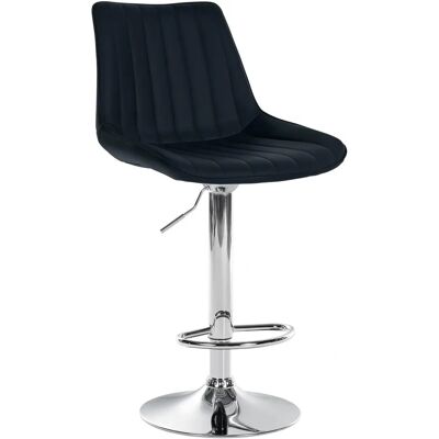 DECOSHOP - DECOSHOP26 - Asiento PVC negro - Taburete de bar DECOSHOP - DECOSHOP26 - Asiento PVC negro - Taburete de bar