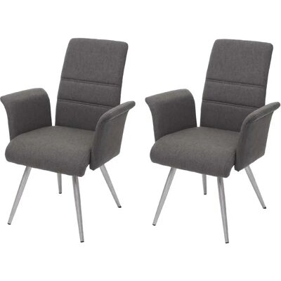 Décoshop26 - 040000403 - Tela marrón grisáceo - Silla de comedor Décoshop26 - 040000403 - Tela marrón grisáceo - Silla de comedor