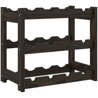 DÉCOSHOP26 - DEC024293 - Negro - Pino - Wine rack DÉCOSHOP26 - DEC024293 - Negro - Pino - Wine rack