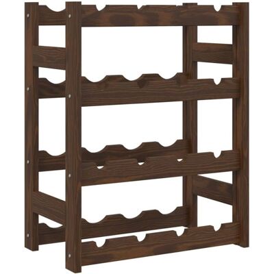 Décoshop26 - DEC024299 - Marrón - Pino - Estante para vino Décoshop26 - DEC024299 - Marrón - Pino - Estante para vino