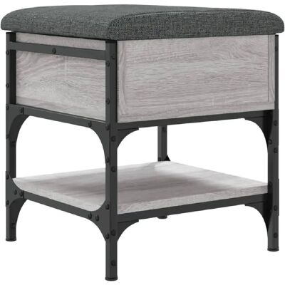 DÉCOSHOP26 - DEC024938 - Gris Sonoma Contrachapado - Banco zapatero de almacenamiento DÉCOSHOP26 - DEC024938 - Gris Sonoma Contrachapado - Banco zapatero de almacenamiento