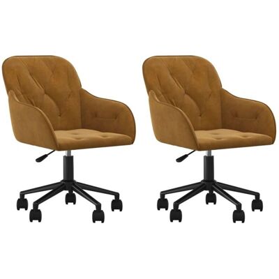 Décoshop26 - DEC025277 - Terciopelo marrón - Silla de comedor Décoshop26 - DEC025277 - Terciopelo marrón - Silla de comedor