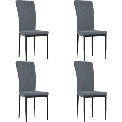 DÉCOSHOP26 - DEC025626 - Gris terciopelo - estructura de hierro - Sillas DÉCOSHOP26 - DEC025626 - Gris terciopelo - estructura de hierro - Sillas
