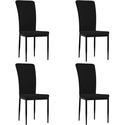 DECOSHOP26 - DEC025649 - Noir - Chaises de salle à manger - Publicité DECOSHOP26 - DEC025649 - Noir - Chaises de salle à manger - Publicité
