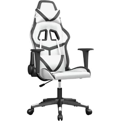 DECOSHOP26 - DEC025814 - Blanco/Negro - Gaming chair DECOSHOP26 - DEC025814 - Blanco/Negro - Gaming chair