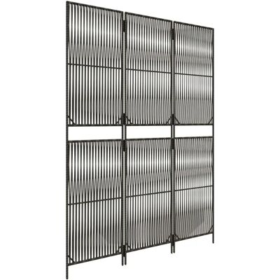 DÉCOSHOP26 - DEC030771 - 3-panel - Gris - Paravent - Publicité DÉCOSHOP26 - DEC030771 - 3-panel - Gris - Paravent - Publicité