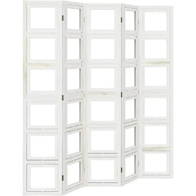 DÉCOSHOP26 - DEC030958 - Bois de paulownia - 5 panneaux - Room divider - Publicité DÉCOSHOP26 - DEC030958 - Bois de paulownia - 5 panneaux - Room divider - Publicité