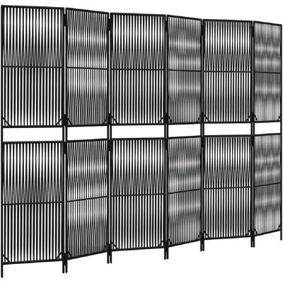 DÉCOSHOP26 - DEC031134 - 6-panel - Noir - Paravent - Publicité DÉCOSHOP26 - DEC031134 - 6-panel - Noir - Paravent - Publicité
