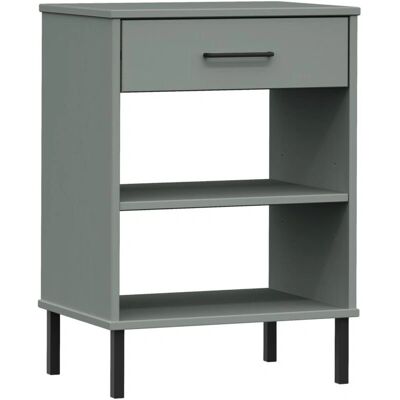 Décoshop26 - DEC031371 - Gris - Pino - Consola Décoshop26 - DEC031371 - Gris - Pino - Consola