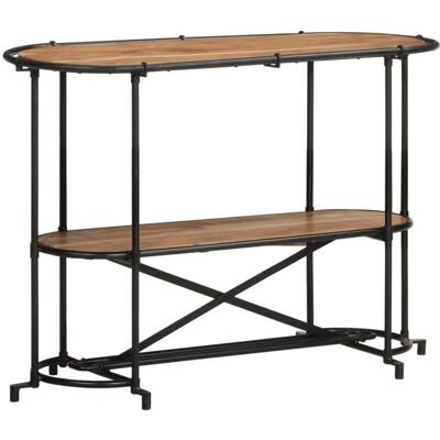 Décoshop26 - DEC031532 - Marrón y negro - Mesa consola Décoshop26 - DEC031532 - Marrón y negro - Mesa consola