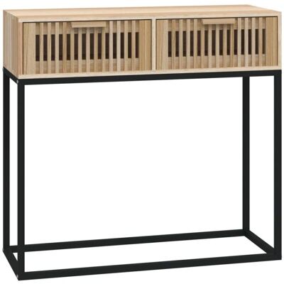Decoshop26 DEC031573 - Madera y hierro - 80x30x75 cm - Consola Decoshop26 DEC031573 - Madera y hierro - 80x30x75 cm - Consola
