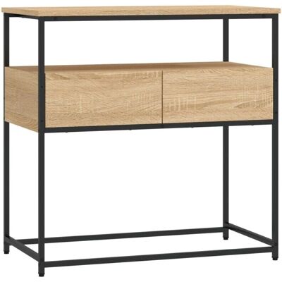 DÉCOSHOP26 - DEC031960 - Roble Sonoma - Mesa consola DÉCOSHOP26 - DEC031960 - Roble Sonoma - Mesa consola