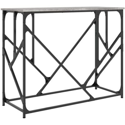DÉCOSHOP26 - DEC032208 - Gris - Mesa consola DÉCOSHOP26 - DEC032208 - Gris - Mesa consola