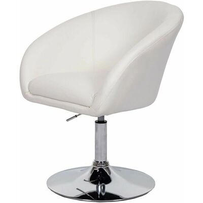 DÉCOSHOP26 Silla giratoria blanca modelo 040002228 DÉCOSHOP26 Silla giratoria blanca modelo 040002228