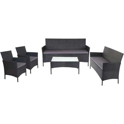 DÉCOSHOP26 - 040005727 - anthracite - ensemble de jardin - Publicité DÉCOSHOP26 - 040005727 - anthracite - ensemble de jardin - Publicité