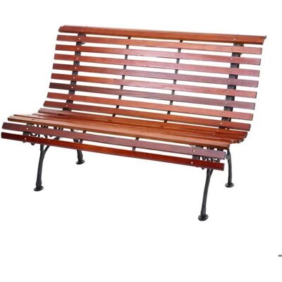 Décoshop26 - 040005833 - Respaldo de madera marrón - Bancos de jardín Décoshop26 - 040005833 - Respaldo de madera marrón - Bancos de jardín