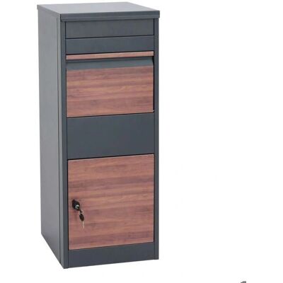 Décoshop26 040005913 acero galvanizado antracita buzón para paquetes Décoshop26 040005913 acero galvanizado antracita buzón para paquetes