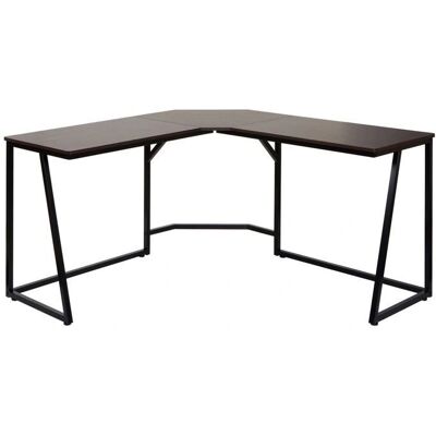 DÉCOSHOP26 - 040006039 - Brun foncé - Bureau d'angle - Publicité DÉCOSHOP26 - 040006039 - Brun foncé - Bureau d'angle - Publicité