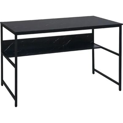 Décoshop26 040006060 120 x 60 cm negro mármol melamina Escritorio Décoshop26 040006060 120 x 60 cm negro mármol melamina Escritorio