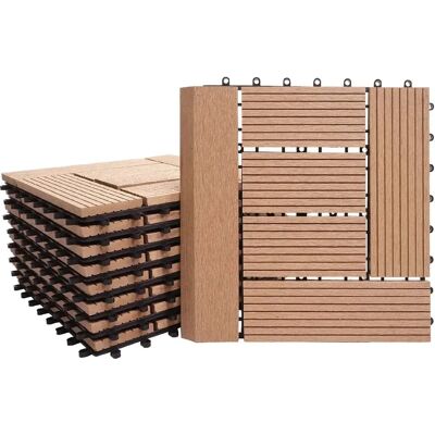 DÉCOSHOP26 - 040006197 - WPC - 30x30 cm - Decking tile DÉCOSHOP26 - 040006197 - WPC - 30x30 cm - Decking tile